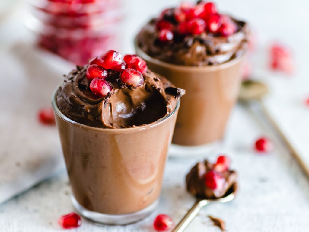 Mousse de chocolate en vasitos